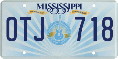 MS license plate OTJ718