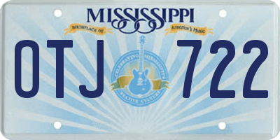 MS license plate OTJ722
