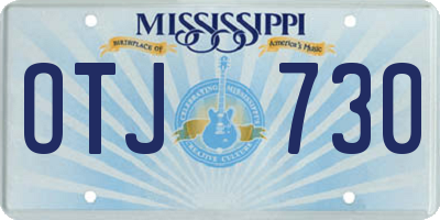 MS license plate OTJ730