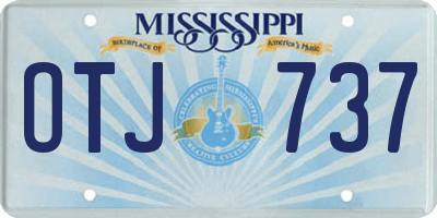 MS license plate OTJ737
