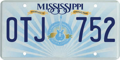 MS license plate OTJ752