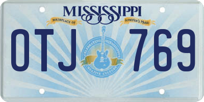 MS license plate OTJ769