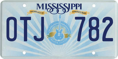 MS license plate OTJ782