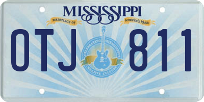 MS license plate OTJ811
