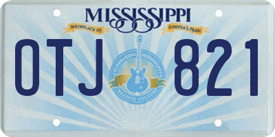 MS license plate OTJ821