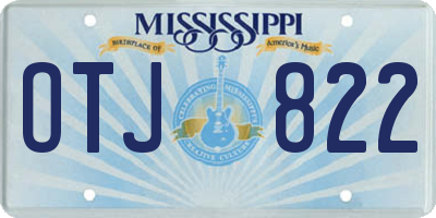 MS license plate OTJ822