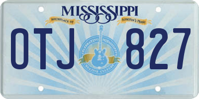 MS license plate OTJ827