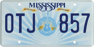 MS license plate OTJ857