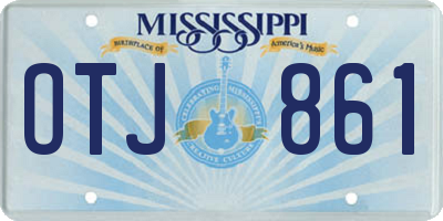 MS license plate OTJ861