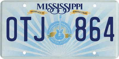 MS license plate OTJ864