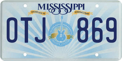 MS license plate OTJ869