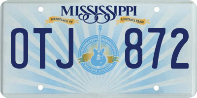 MS license plate OTJ872