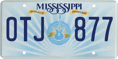 MS license plate OTJ877