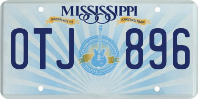 MS license plate OTJ896