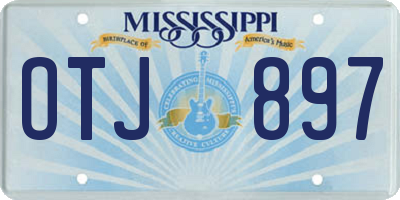 MS license plate OTJ897
