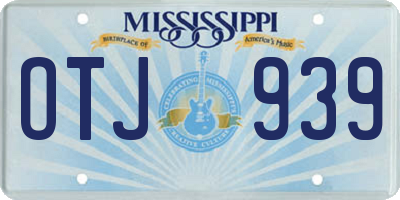 MS license plate OTJ939