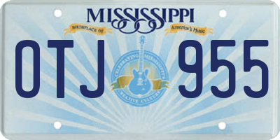 MS license plate OTJ955