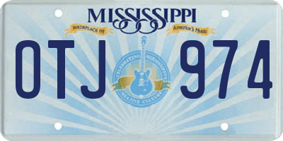 MS license plate OTJ974