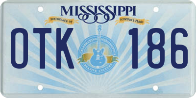MS license plate OTK186