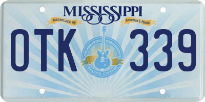 MS license plate OTK339