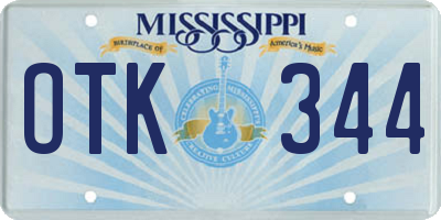 MS license plate OTK344