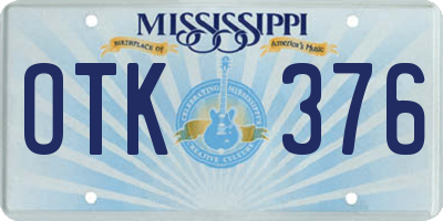 MS license plate OTK376