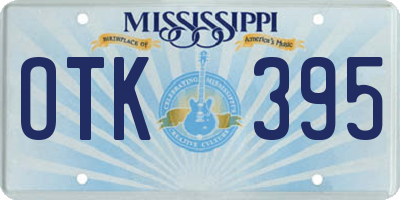 MS license plate OTK395
