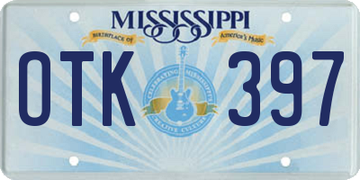 MS license plate OTK397