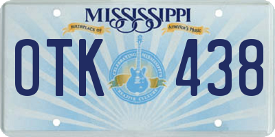 MS license plate OTK438