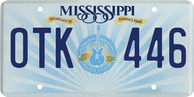 MS license plate OTK446