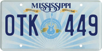 MS license plate OTK449