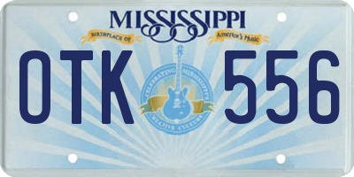 MS license plate OTK556