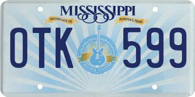 MS license plate OTK599