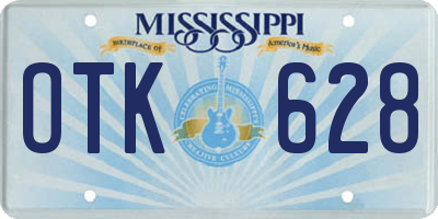 MS license plate OTK628