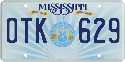 MS license plate OTK629