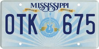 MS license plate OTK675
