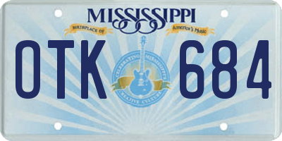 MS license plate OTK684