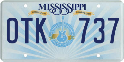 MS license plate OTK737