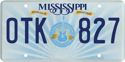 MS license plate OTK827