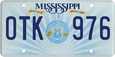 MS license plate OTK976