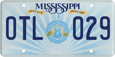 MS license plate OTL029