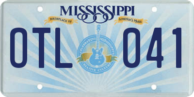 MS license plate OTL041