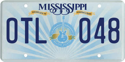 MS license plate OTL048