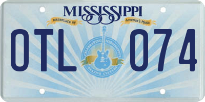 MS license plate OTL074