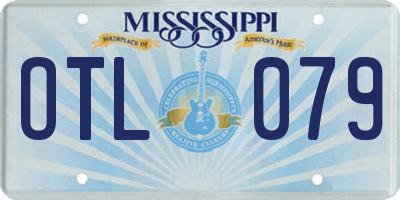MS license plate OTL079