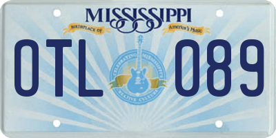 MS license plate OTL089