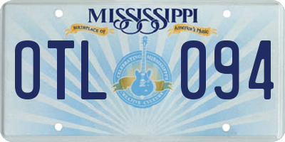 MS license plate OTL094