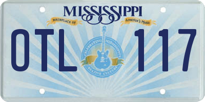 MS license plate OTL117