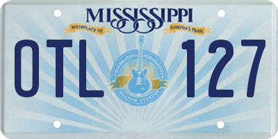 MS license plate OTL127