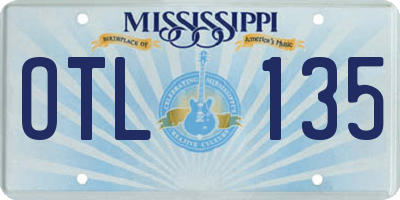 MS license plate OTL135
